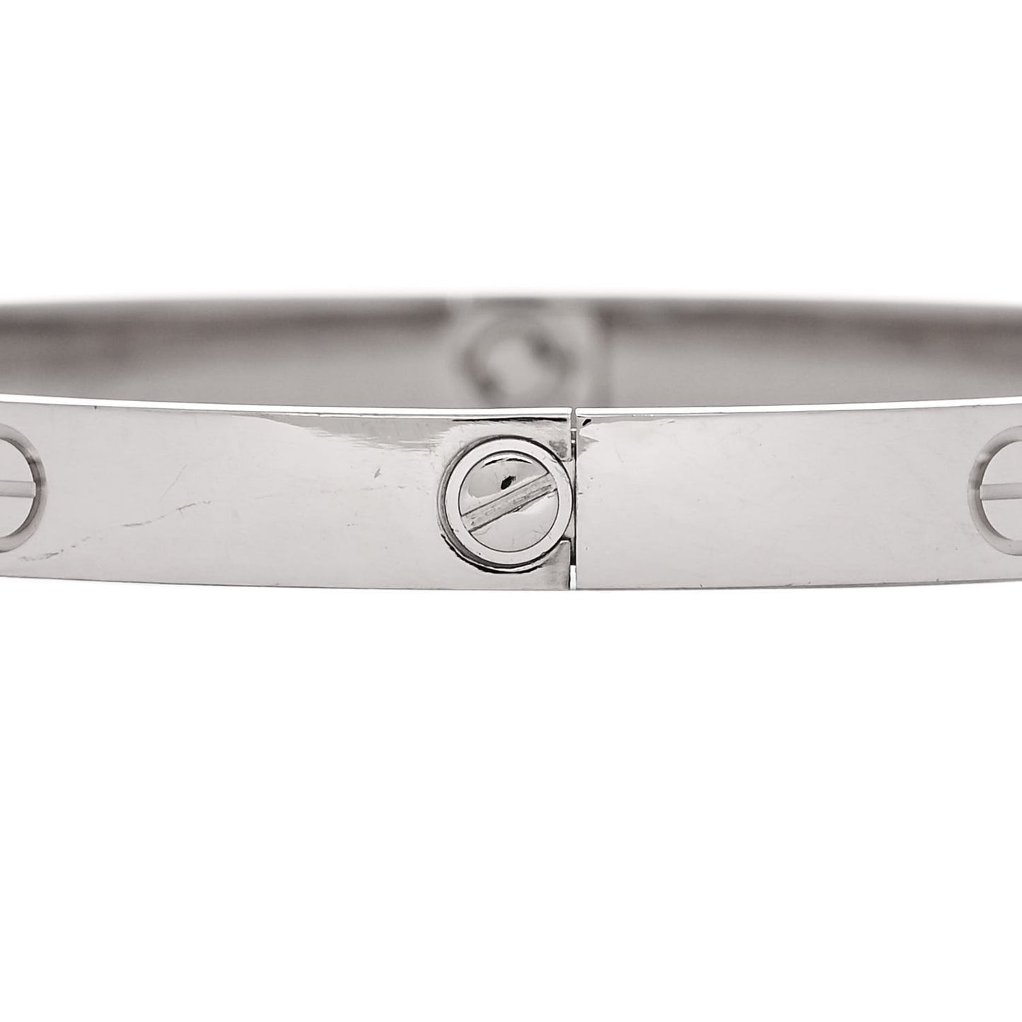 18K White Gold LOVE Bracelet 21