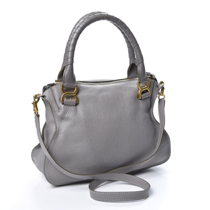 Chloe Calfskin Medium Marcie Satchel Cashmere Grey 2 of 8