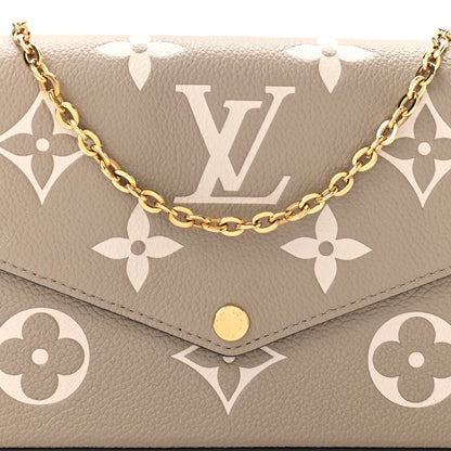 Louis Vuitton Empreinte Monogram Giant Felicie Pochette Tourterelle Creme 9 of 12