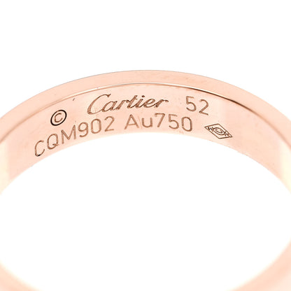 Cartier 18K Pink Gold 3.5mm LOVE Wedding Band Ring 52 6 4 of 5