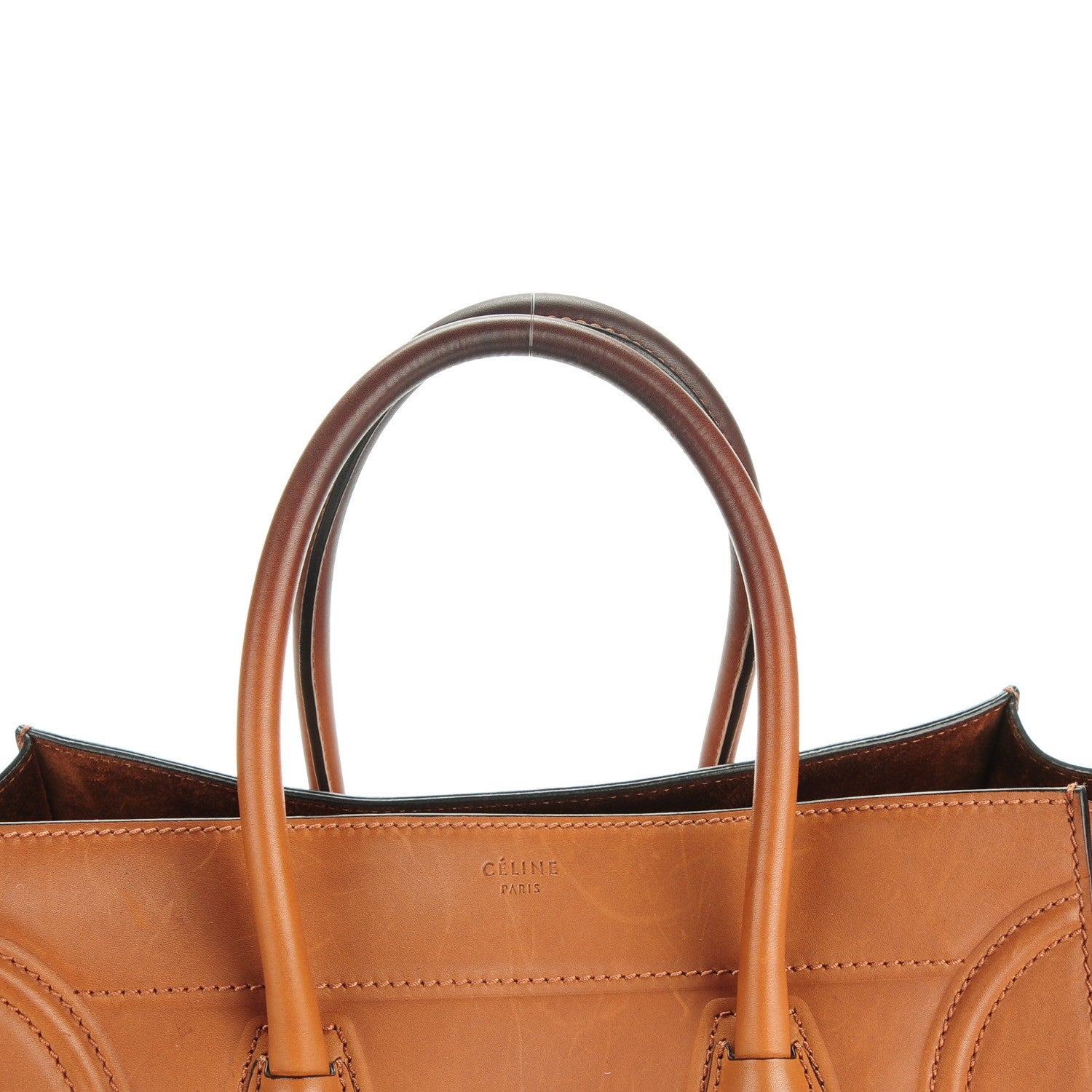Celine Natural Calfskin Medium Phantom Luggage Tan 12 of 13