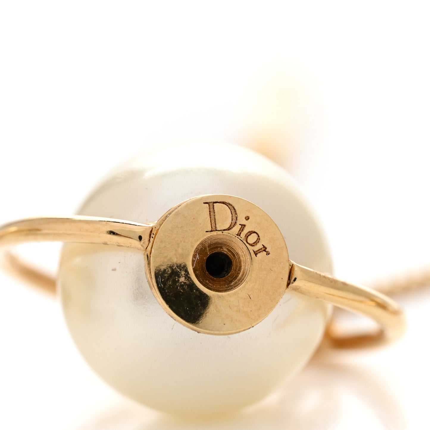 Pearl Tribales Dangle Chain Earrings Gold
