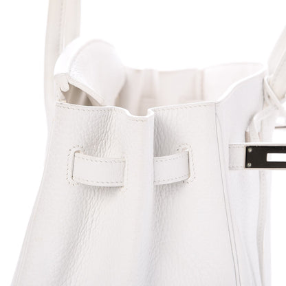 Hermes Taurillon Clemence Birkin 35 White 24 of 33