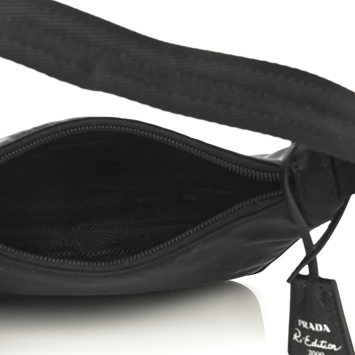 Prada Tessuto Nylon Mini Re-Edition 2000 Bag Black 4 of 10