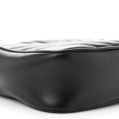 Saint Laurent SAINT LAURENT Calfskin Matelasse Monogram Lou Camera Bag Black 9 of 11