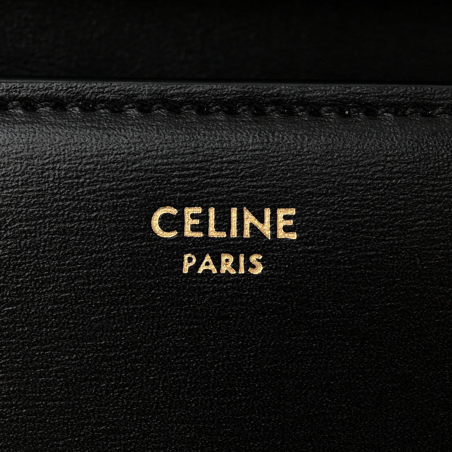 Celine Shiny Calfskin Triomphe Margo Wallet on Chain Black 6 of 10