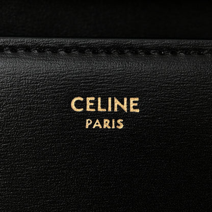 Celine Shiny Calfskin Triomphe Margo Wallet on Chain Black 6 of 10