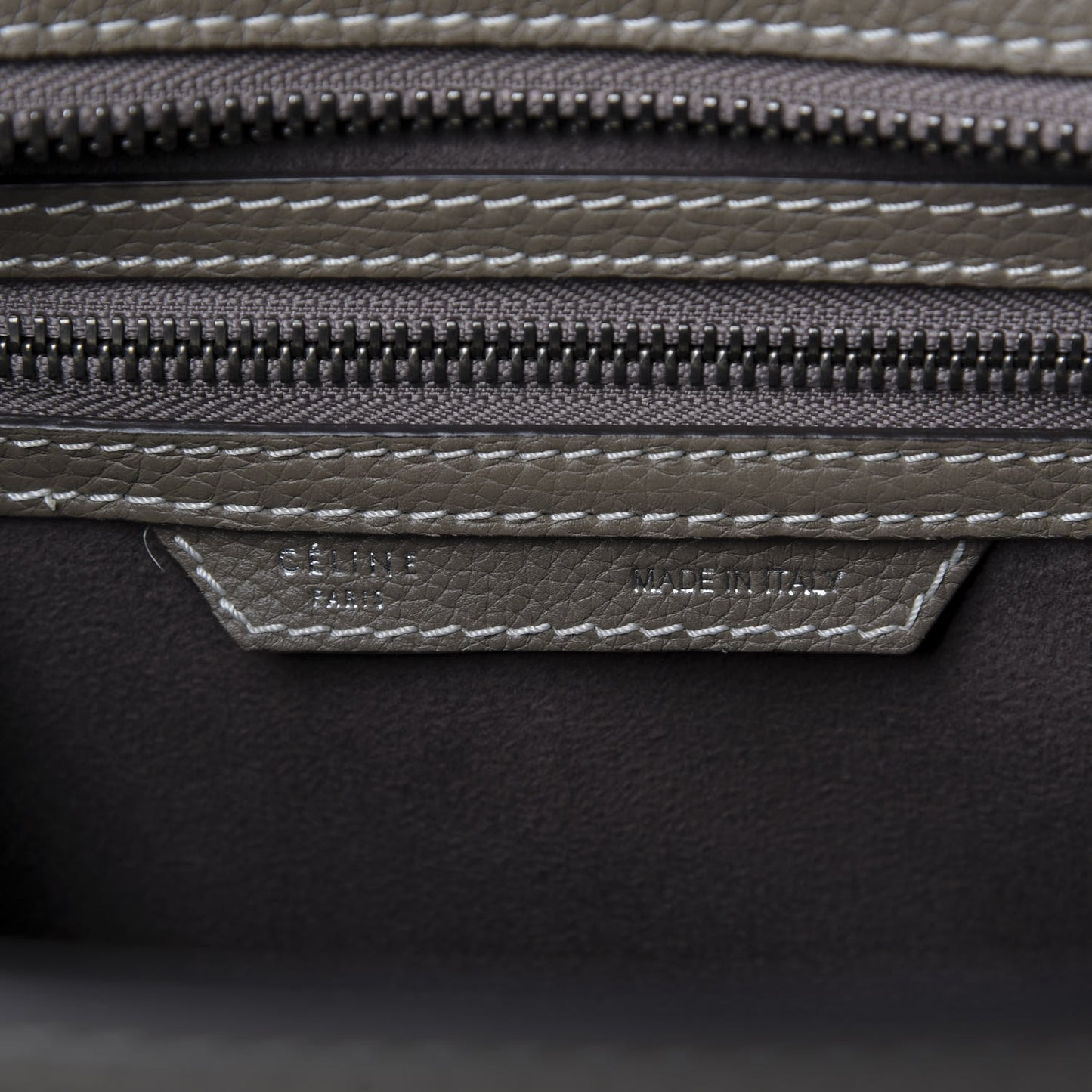 Drummed Calfskin Micro Luggage Souris