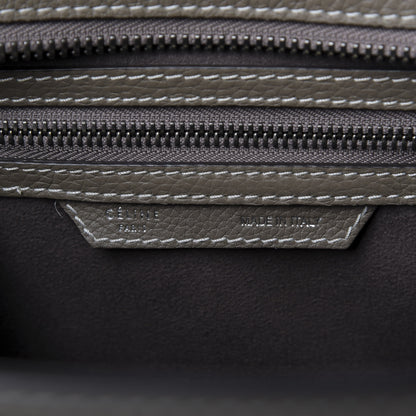 Celine Drummed Calfskin Micro Luggage Souris 8 of 9