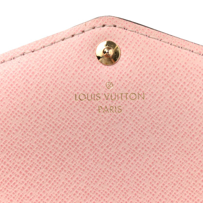 Louis Vuitton Damier Ebene Sarah Wallet NM Rose Ballerine 6 of 7