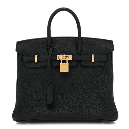 Hermes Togo Birkin 25 Black 1 of 9