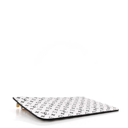Louis Vuitton Monogram Giant Neverfull MM GM Pochette White 4 of 7
