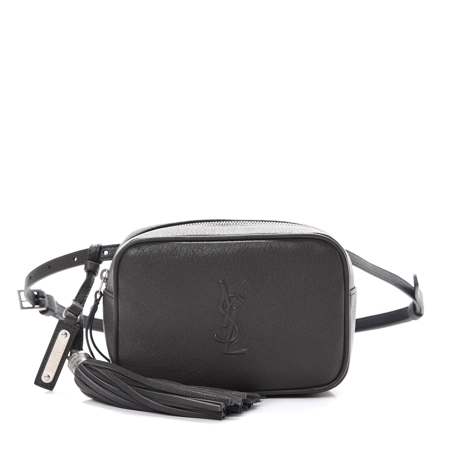 Lambskin Monogram Lou Belt Bag Asphalt