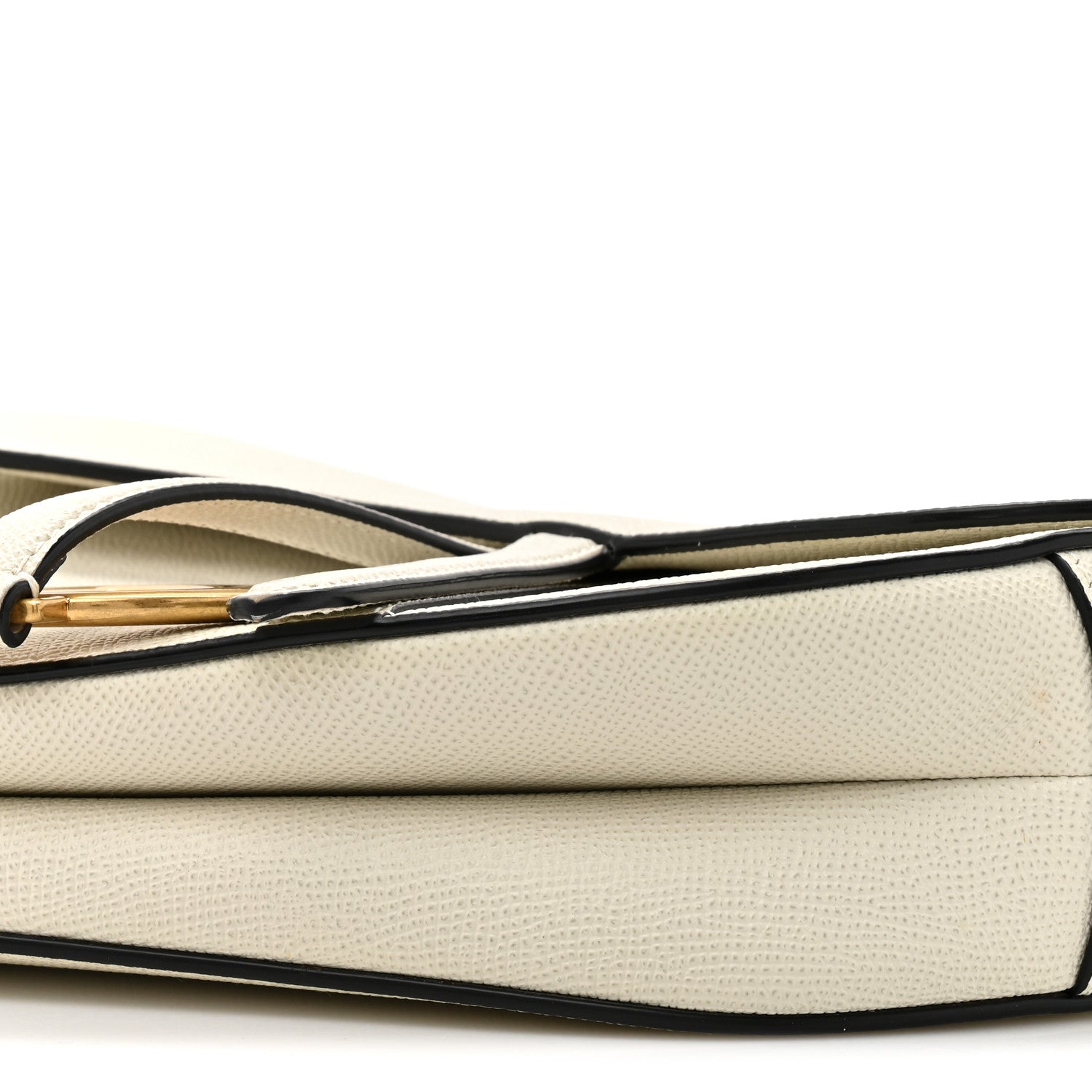 Christian Dior Grained Calfskin Saddle Bag White 9 of 18