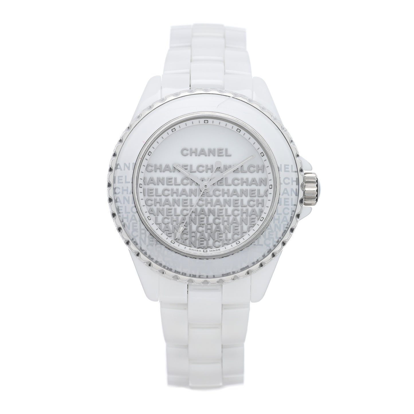 Stainless Steel Ceramic 33mm J12 Wanted de Chanel Limited Edition Automatic Watch White