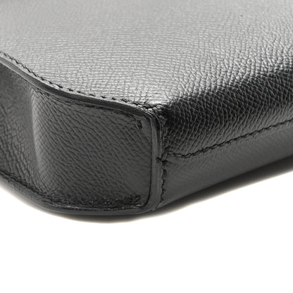 Hermes Epsom Kelly Depeches 25 Pouch Black 10 of 11