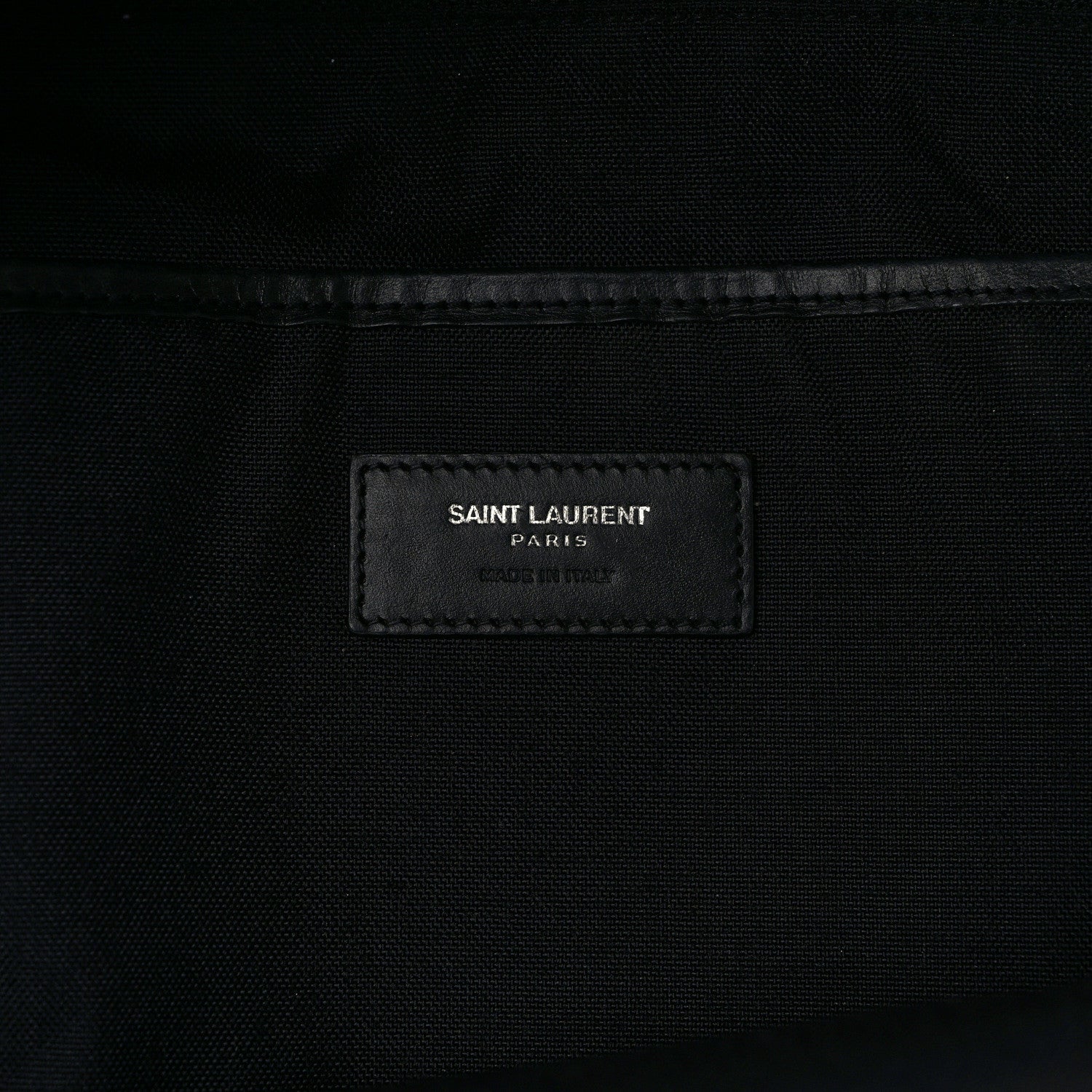 Saint Laurent Twill Patches City Backpack Black 5 of 11