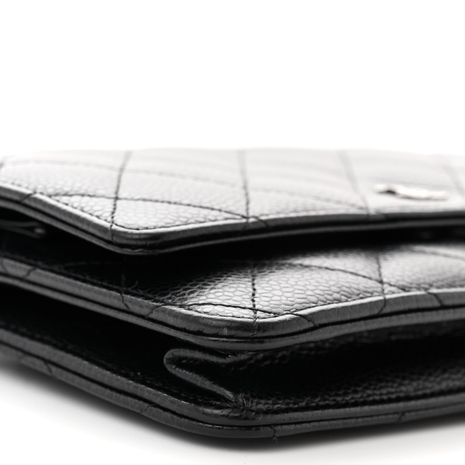 Chanel Caviar Quilted Wallet on Chain WOC Black 10 of 12