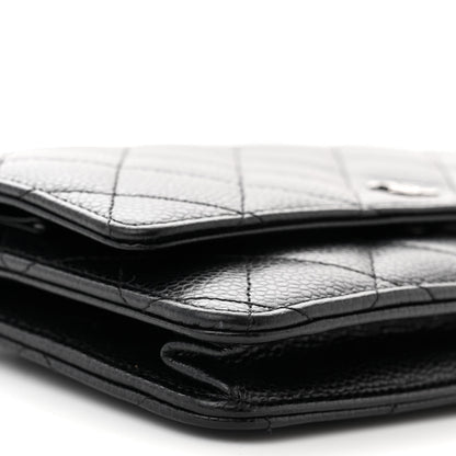 Chanel Caviar Quilted Wallet on Chain WOC Black 10 of 12