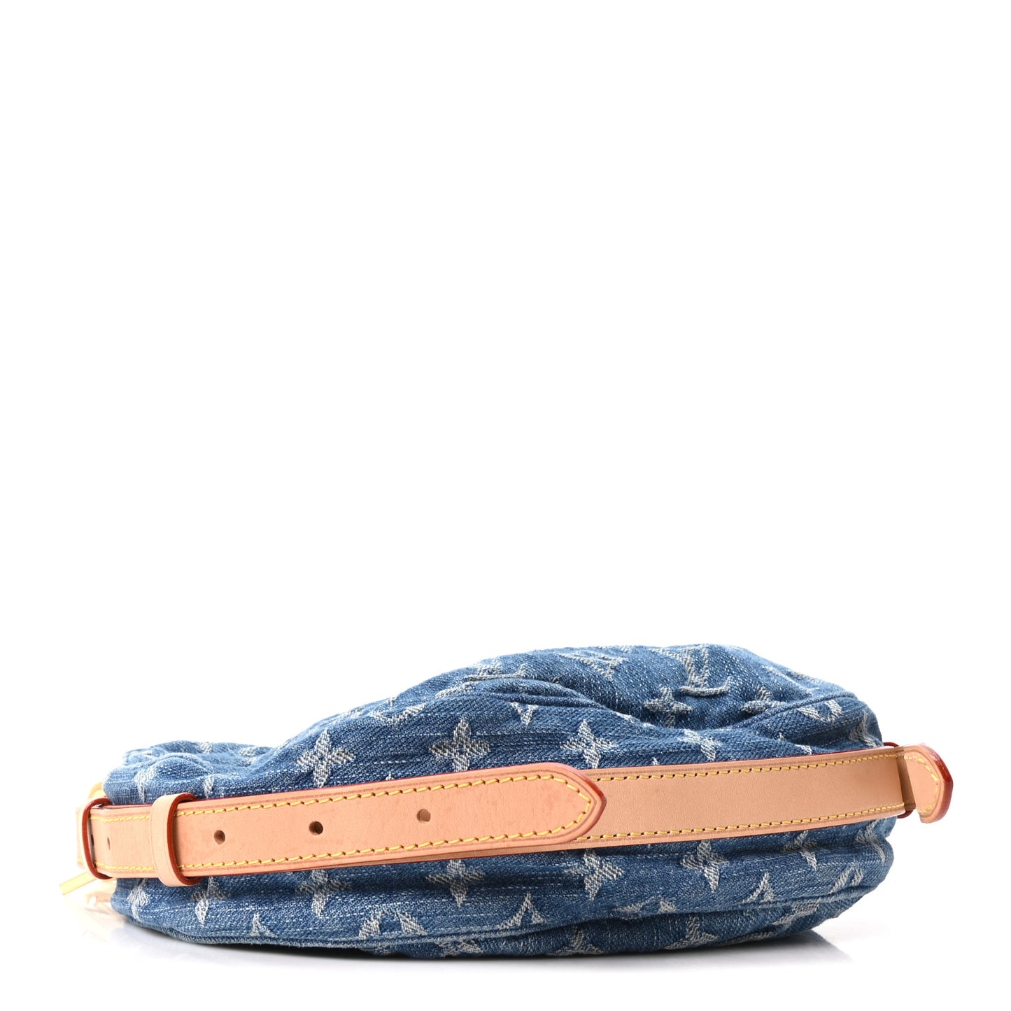 Monogram Denim Croissant MM Blue