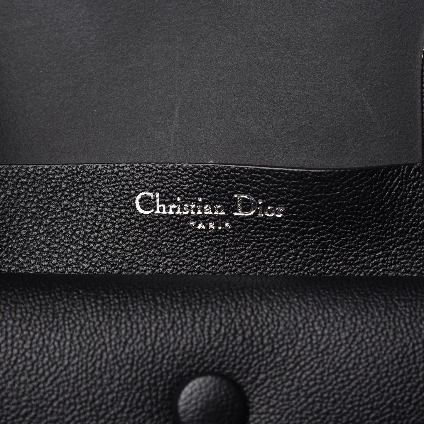 Supple Grained Calfskin Large Open Bar Tote Black