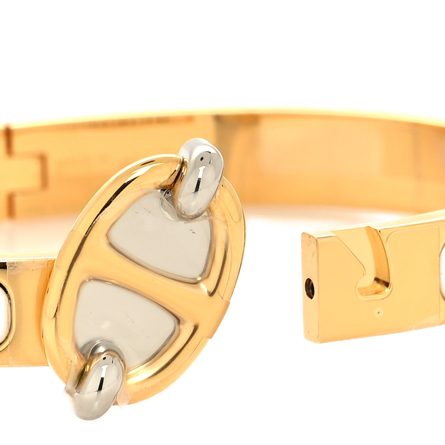 Enamel Mini Farandole Clic Chaine D'Ancre Bracelet Creme