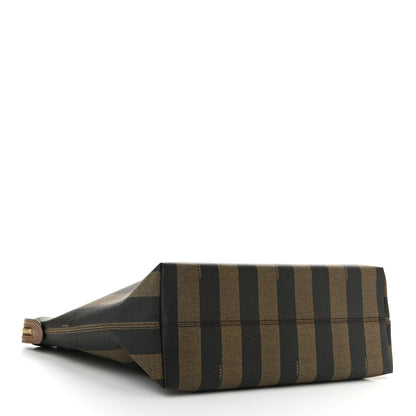 Fendi Pequin Spalmati Medium Roll Tote Tobacco Foresta 4 of 10