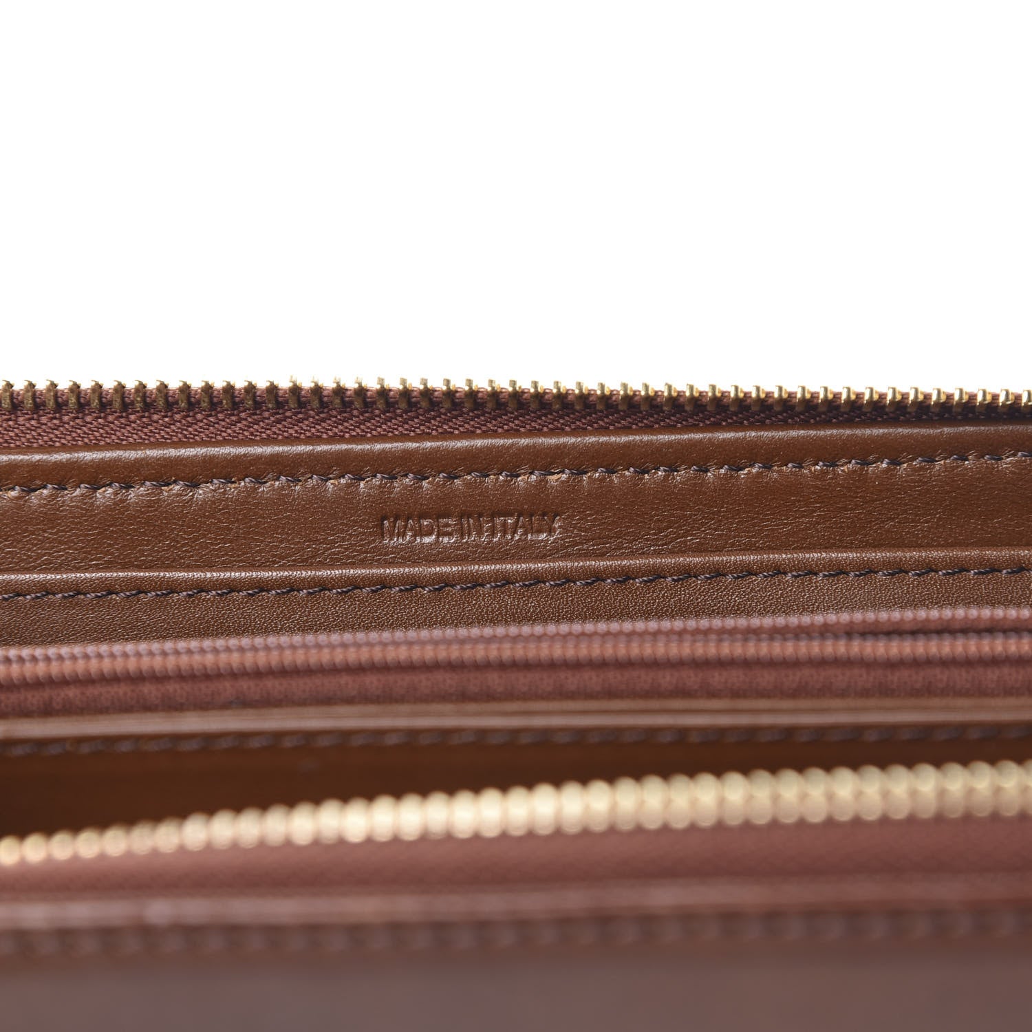 Burberry House Check Bridle Calfskin Ziggy Zip Around Wallet Dark Tan 7 of 12