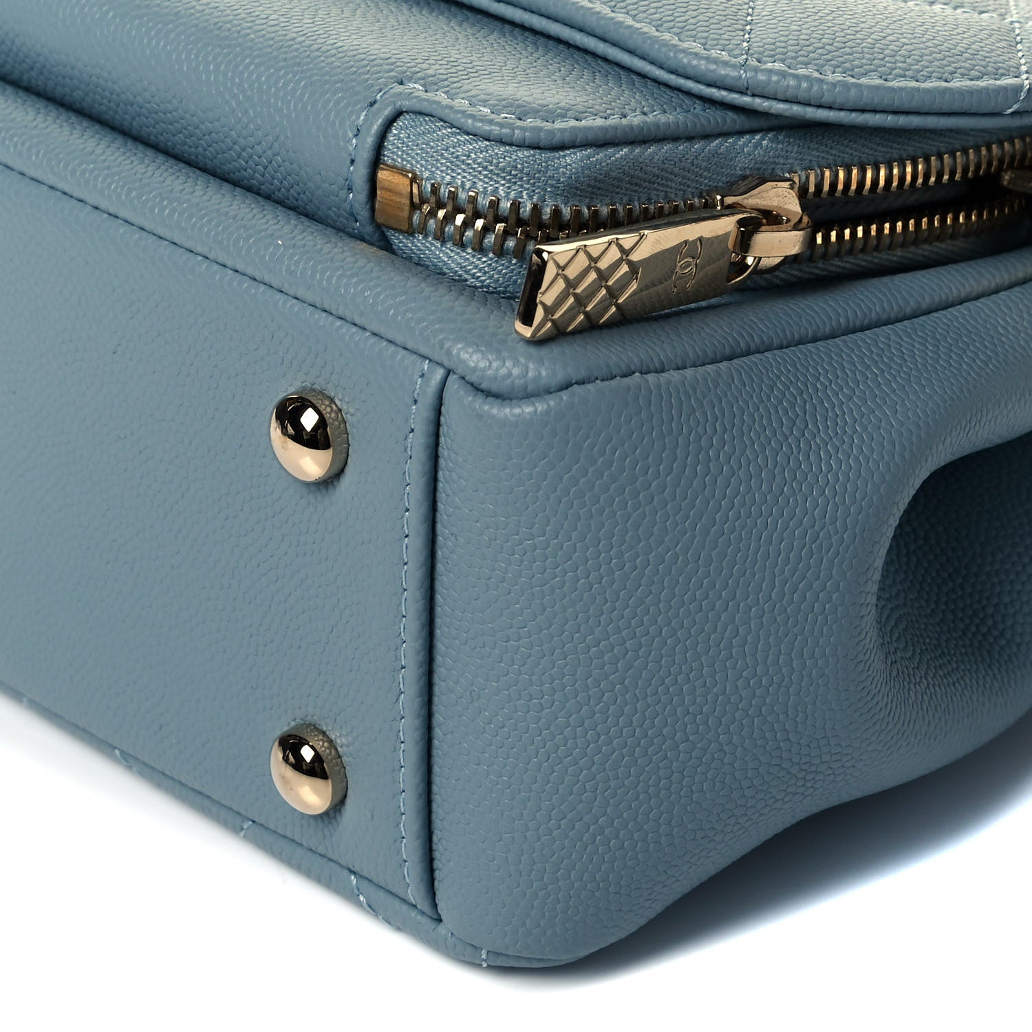 Chanel Caviar Quilted Small Business Affinity Flap Light Blue 9 of 9