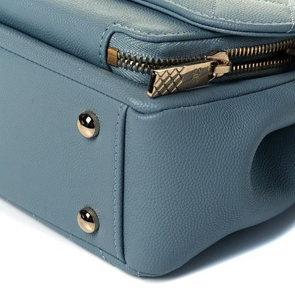Chanel Caviar Quilted Small Business Affinity Flap Light Blue 9 of 9