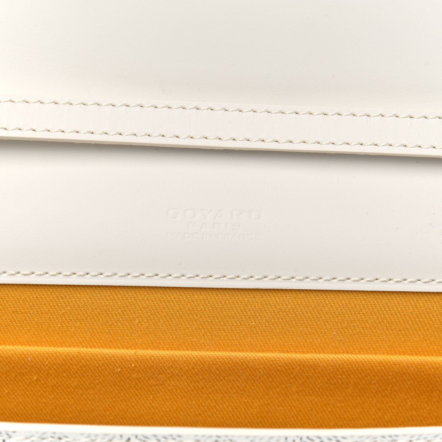 Goyard Goyardine Monte Carlo Bois Clutch With Strap White 6 of 9