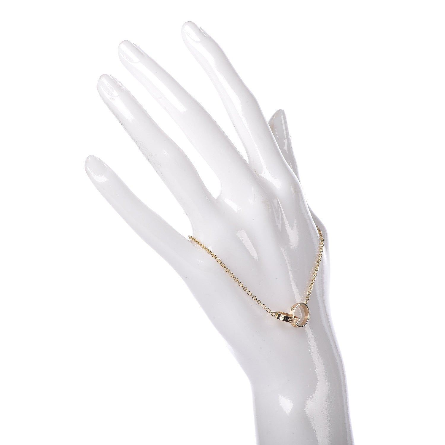 Cartier 18K Yellow Gold Interlocking LOVE Bracelet 2 of 8