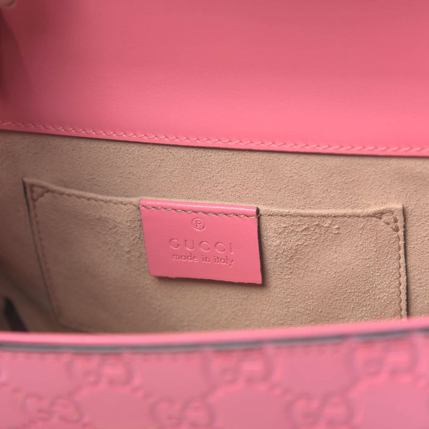 Guccissima Small Padlock Shoulder Bag Flush