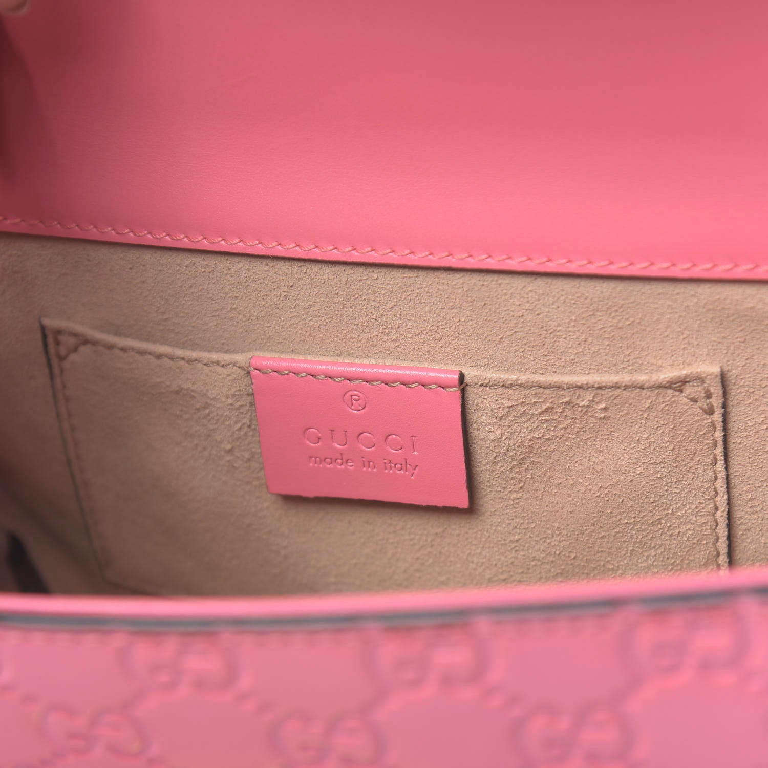 Gucci Guccissima Small Padlock Shoulder Bag Flush 9 of 11