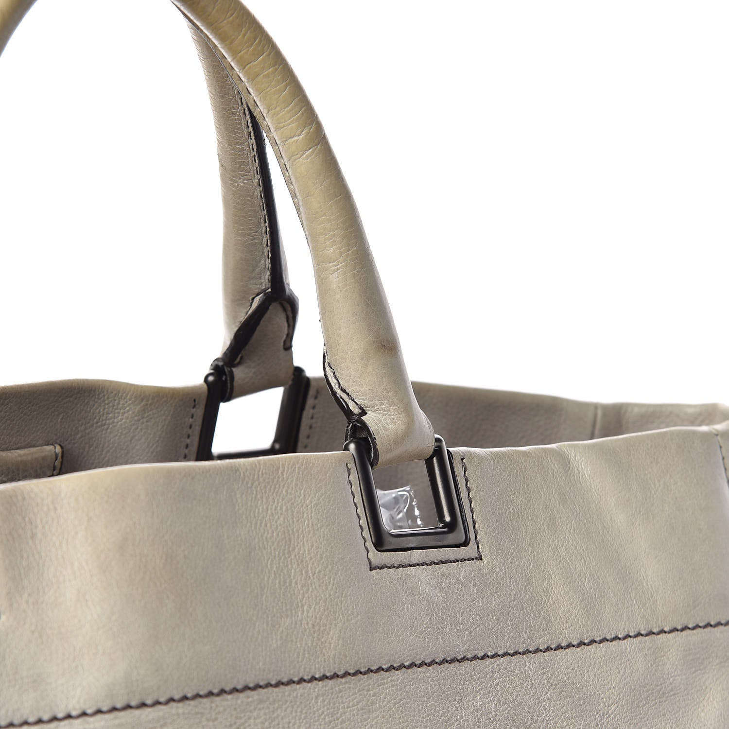 Prada Glace Calfskin Extra Wide Tote Ghiaccio Sfumato 15 of 15