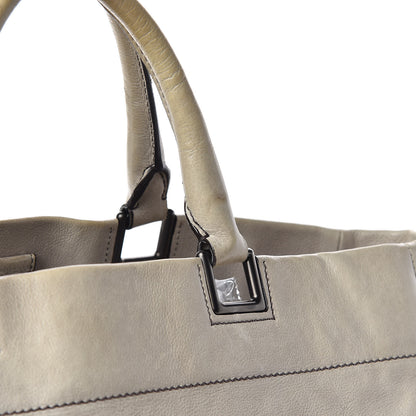 Prada Glace Calfskin Extra Wide Tote Ghiaccio Sfumato 15 of 15