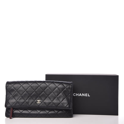 Chanel Lambskin Quilted CC Beauty Clutch Black 9 of 9
