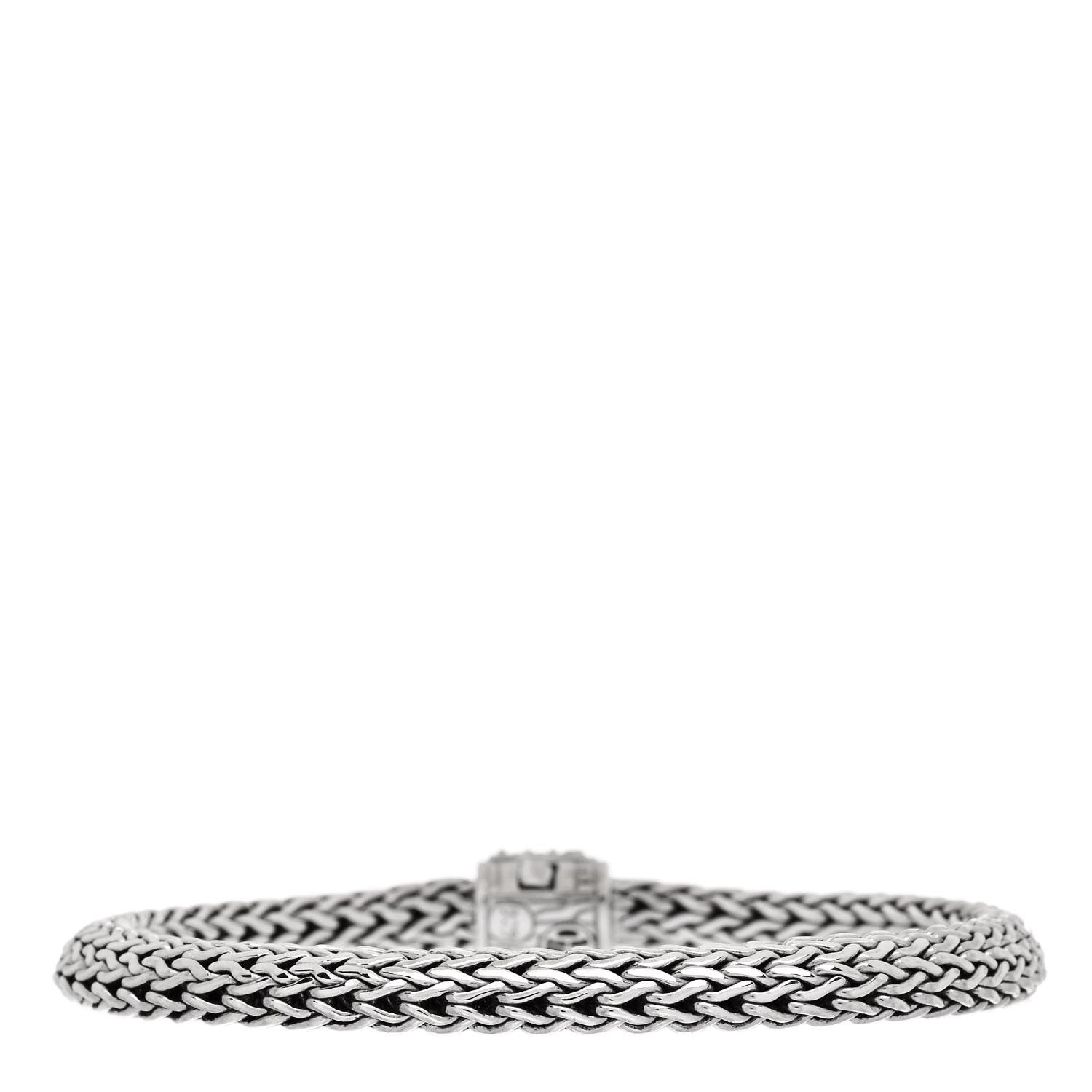 John Hardy Sterling Silver Blue Sapphire 6.5mm Classic Chain Bracelet 2 of 3