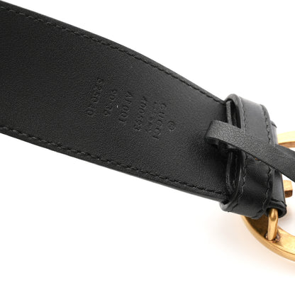 Gucci Calfskin Double G 40mm Belt 90 36 Black 3 of 5