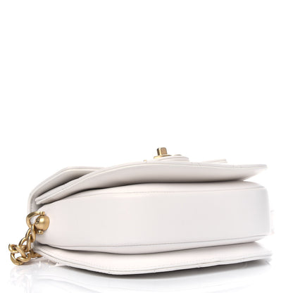 Chanel Calfskin Quilted Moon Messenger White 3 of 4