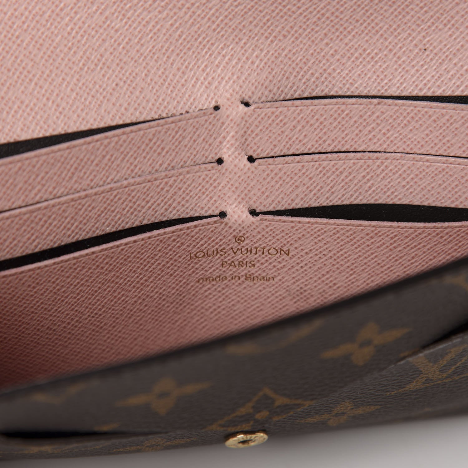 Louis Vuitton Monogram Jeanne Wallet Rose Ballerine 7 of 8