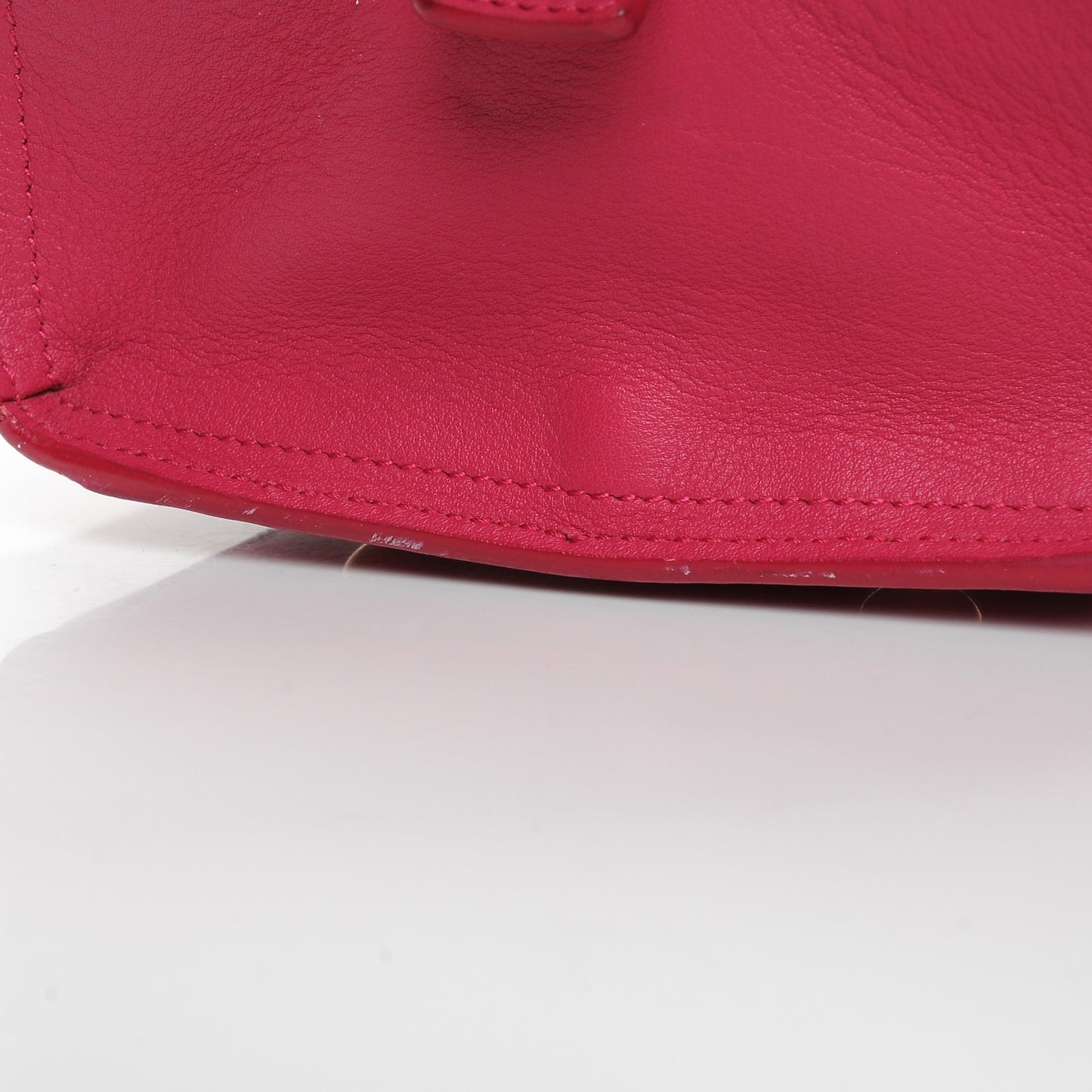 Calfskin Small Classic Y Cabas Fuchsia