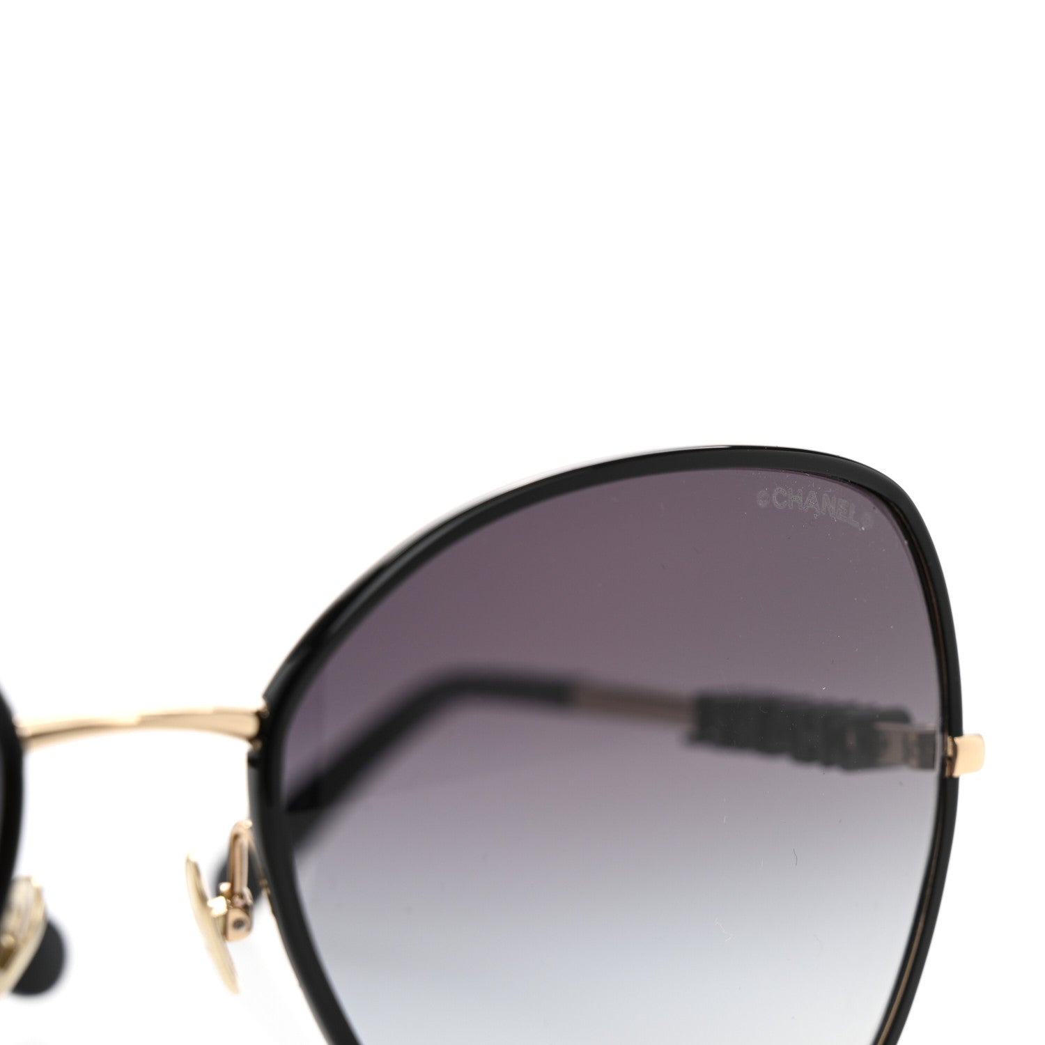 Chanel Metal Butterfly Sunglasses 4283 Black 7 of 8