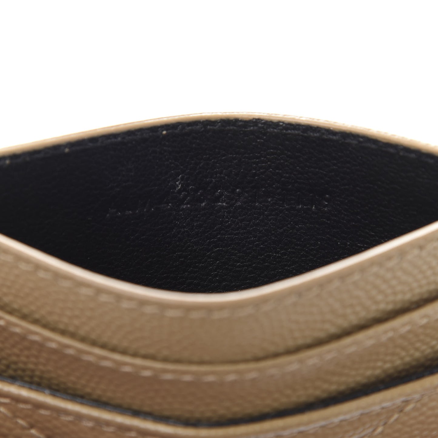 Grain De Poudre Matelasse Chevron Monogram Credit Card Case Cork