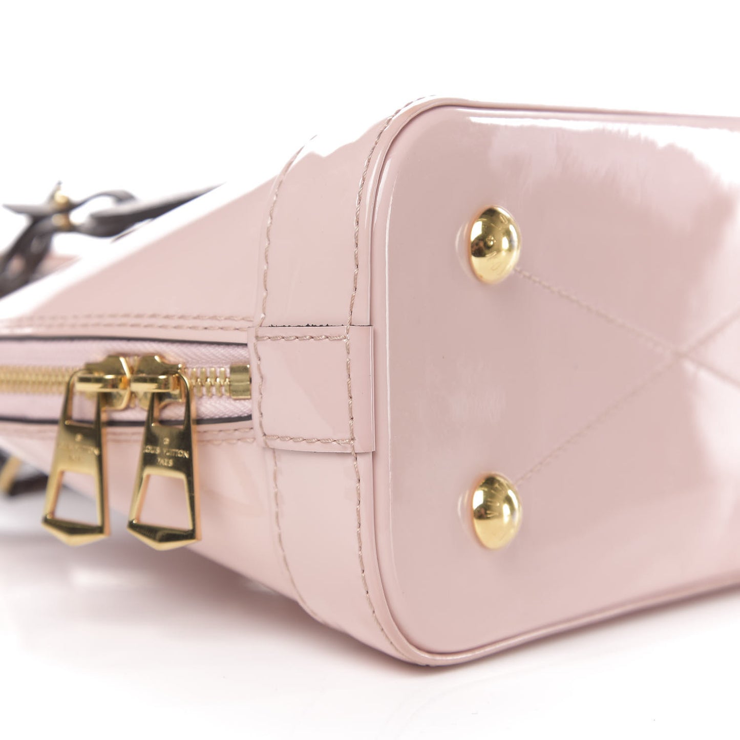 Patent Monogram Alma BB Rose Ballerine