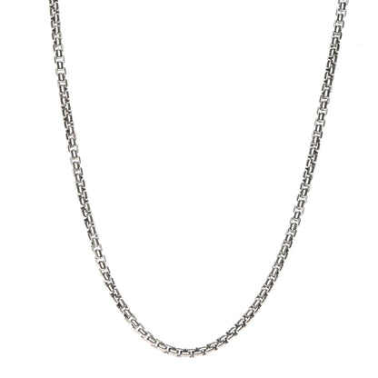 David Yurman Sterling Silver 14K Yellow Gold 3.6mm Box Chain Necklace 18" 1 of 5