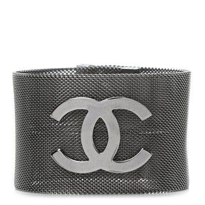 Chanel Metal Mesh CC Bracelet Silver 1 of 4