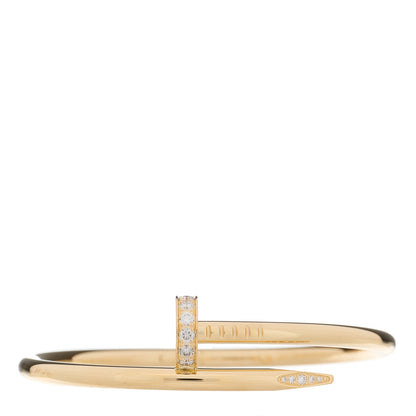 Cartier 18K Yellow Gold Diamond Juste Un Clou Bracelet 15 1 of 5