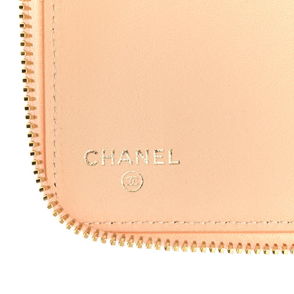 Chanel Caviar Quilted Large Zip Around Organizer Wallet Beige 7 of 10