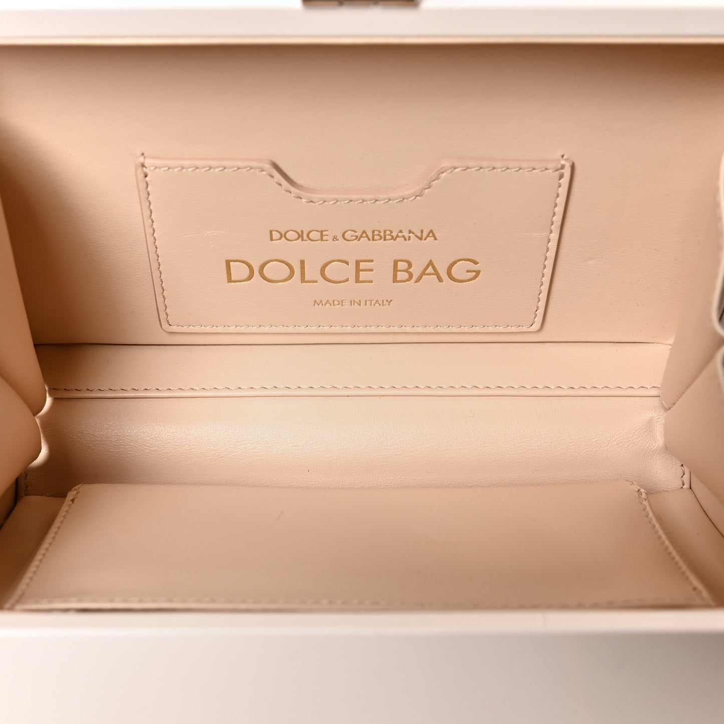 Acrylic Floral Print Dolce Box Clutch Ivory